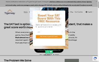 Tigerway Prep (SAT Prep and College Consulting) website