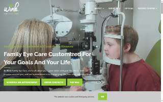 Wink Eyecare website