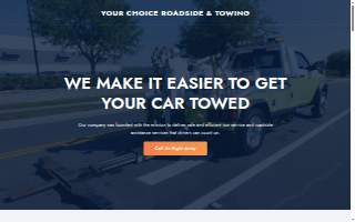 Your Choice Roadside & Towing website