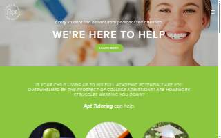 Apt Tutoring, Test Prep & College Counseling, LLC of Braintree website