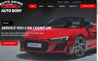 Auto Shine Auto Body website