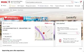 CVS Pharmacy of Braintree website
