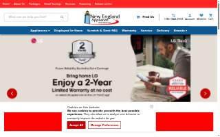 New England Appliance and More of Braintree website