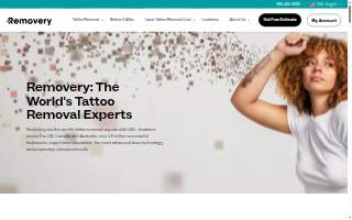 Removery Tattoo Removal & Fading website