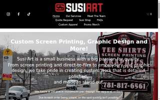 Susi Art LLC. of Braintree website