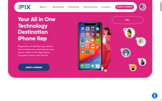 The Fix - Phone Repair website