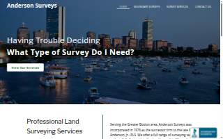 Anderson Surveys Inc of Bridgewater website