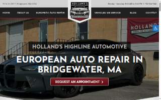 Holland’s Highline Automotive website