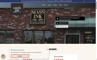 Mass Ink Tattoo website