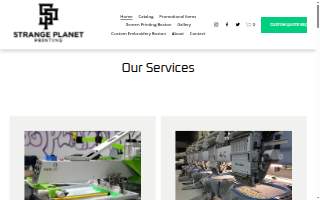 Strange Planet Printing website