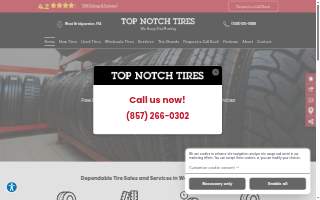 Top Notch Tires website