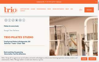 Trio Pilates Studio website