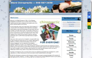 Ward Chiropractic website