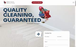 Aladdin's Carpet and Upholstery Cleaning website