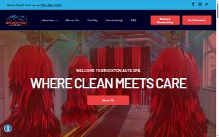 Brockton Auto Spa website