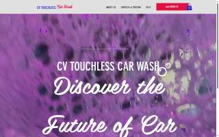 CV Touchless Car Wash website
