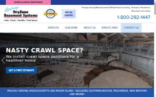 DryZone Basement Systems of Brockton website