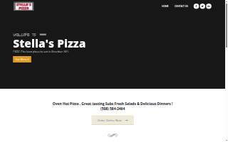 Stella's Pizza website