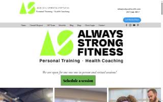 Always Strong Fitness website