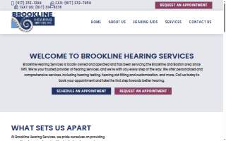 Brookline Hearing Services Inc website