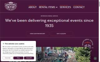 Interstate Rental Service website
