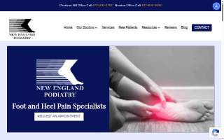 New England Podiatry Associates of Newton website