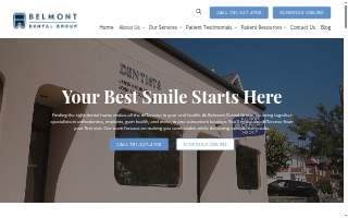 Belmont Oral Surgery & Dental Implants website