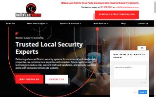 Black Lab Alarm of Burlington website