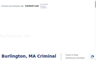 Contant Law, P.C. of Burlington website