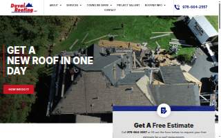 Duval Roofing North Reading MA website