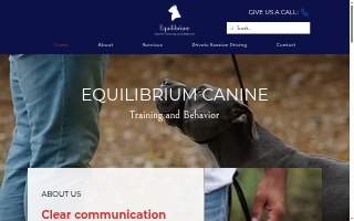 Equilibrium Canine website