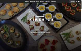 Fireside Catering website