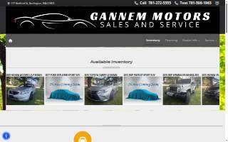 Gannem MOTORS website