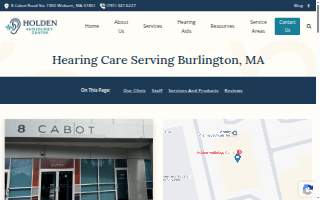 Holden Audiology Center website