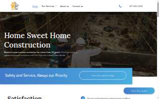 Home Sweet Home Construction LLC website