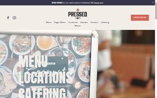 Pressed Cafe of Billerica website