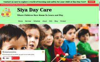 Siya Family Day Care website