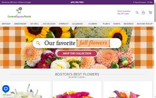 Central Square Florist website