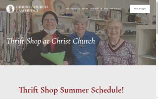 Christ Church Thrift Shop website