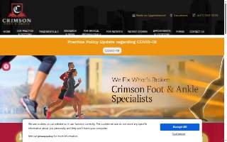 Crimson Foot and Ankle Specialists website