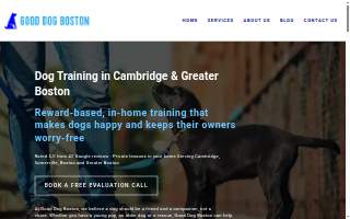 Good Dog Boston website
