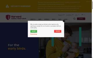 Harvard Federal Credit Union of Cambridge website
