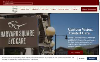 Harvard Square Eye Care website
