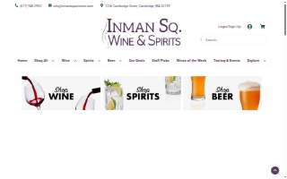 Inman Square Wine & Spirits website