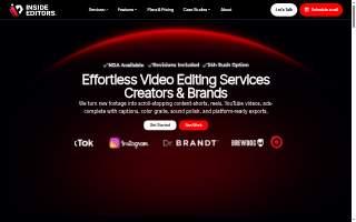 Inside Editors website