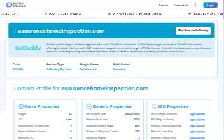 Assurance Home Inspection LLC website