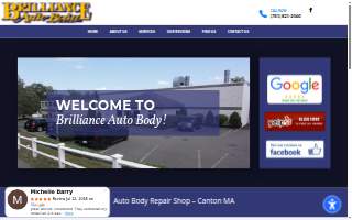 Brilliance Auto Body website