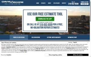 DM Collision Center of Canton website