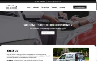 Hi Tech Collision Center website