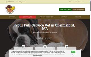 Chelmsford Animal Hospital website